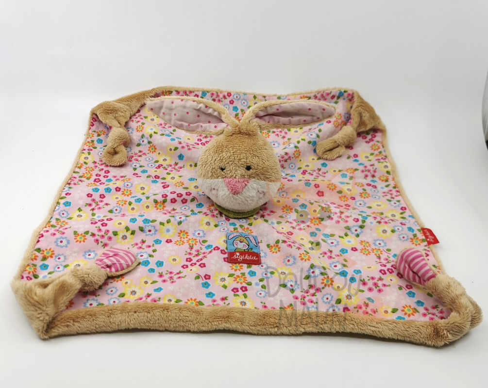  - comforter rabbit pink brown flower 40 cm 